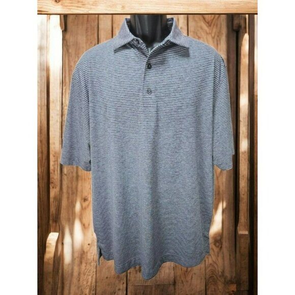 FOOTJOY FJ Men's Seawash Striped Lisle Polo Golf Large - Picture 1 of 8